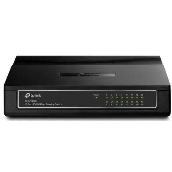 TP-Link 16-Port 10/100Mbps Desktop Switch Black - TL-SF1016D