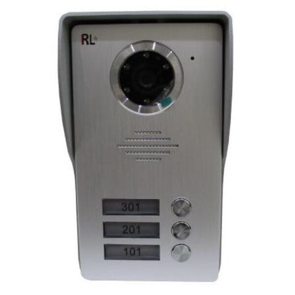 انتركم باب ار ال Color Video خط واحد فضي - RL-D17W3
