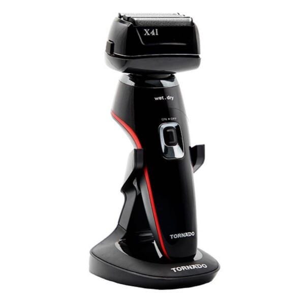TORNADO Wet and Dry Shaver For Men Black - THP-42B