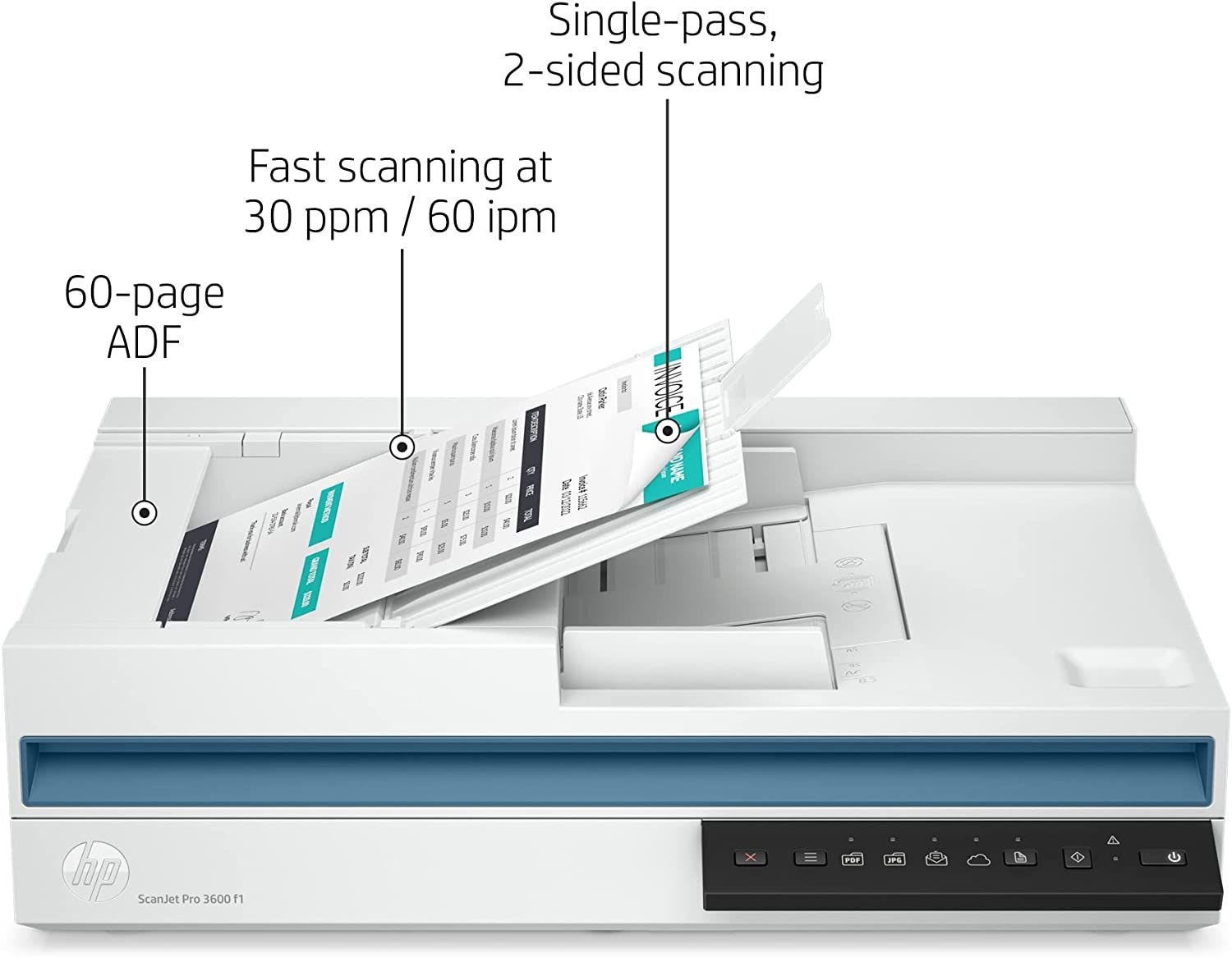 HP ScanJet Pro 2600 F1 Flatbed Scanner