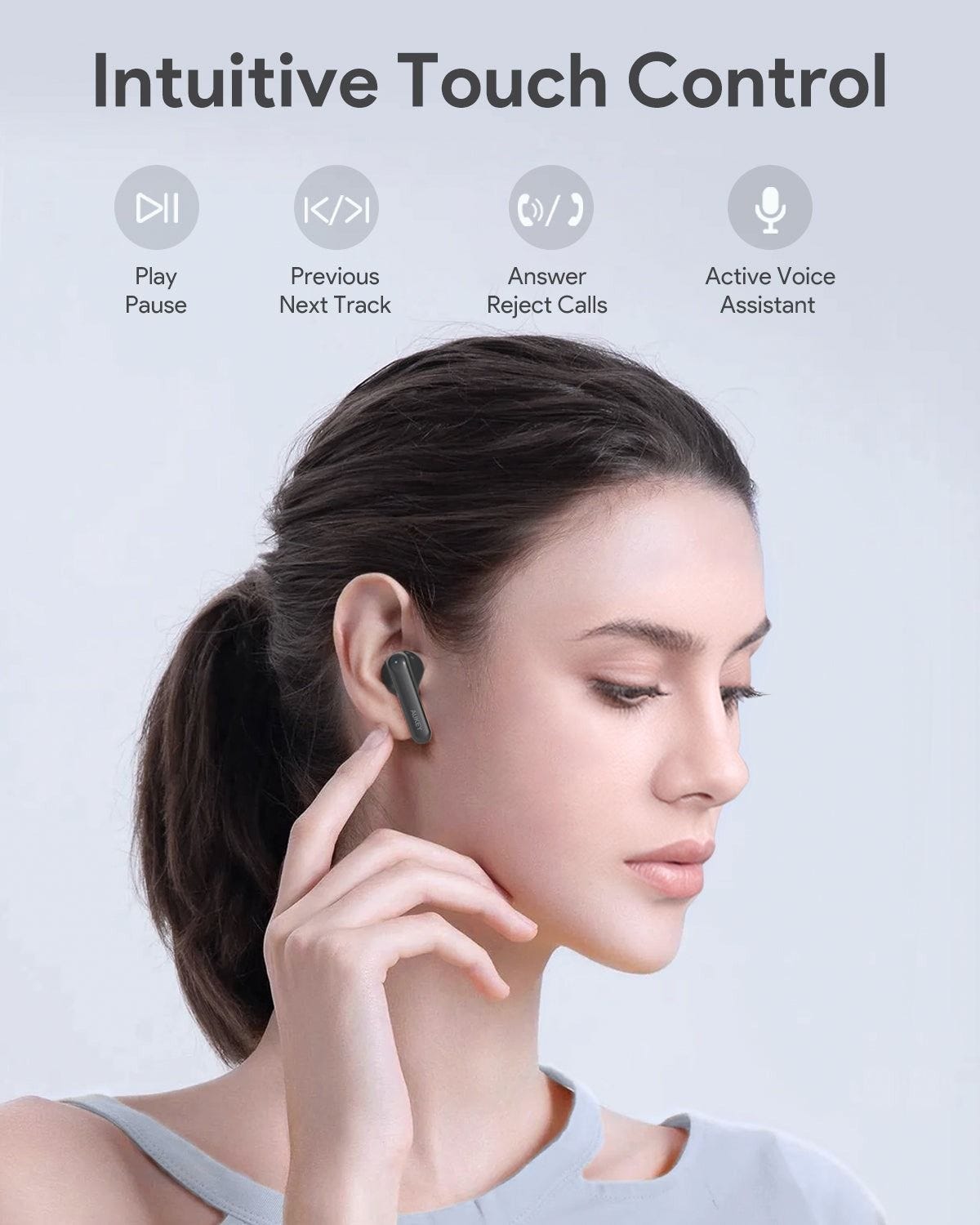 AUKEY Beyond ANC Elite In-Ear Earbuds (White)
