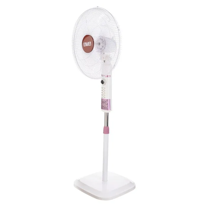 ATA Stand Fan, 18 Inch, White - S34B5