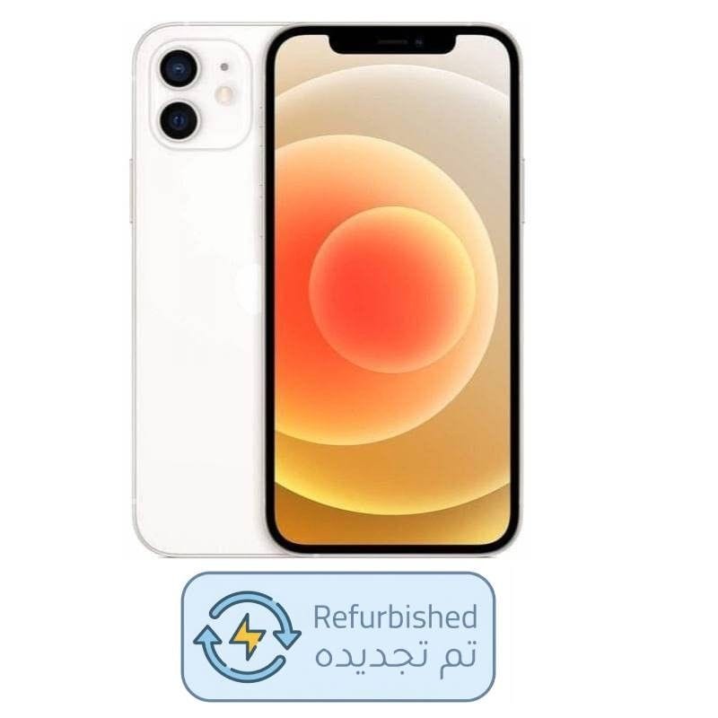 Refurbished Apple iPhone 12 Single SIM, 256GB, 4GB RAM, 4G LTE - White