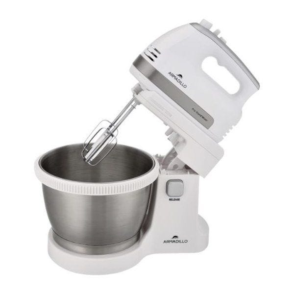 Armadillo Stand Mixer 3.5 Liter 500 Watt White Stainless Steel - ARM-SDA-HMIXB-WH-009