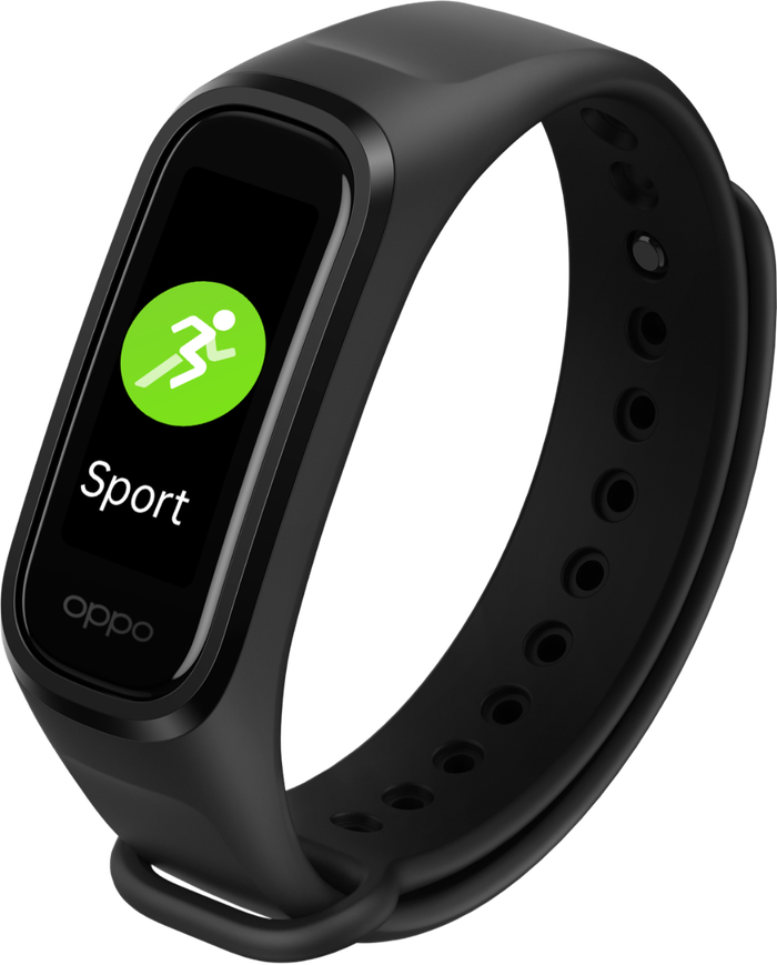 OPPO Smart Watch for Unisex, AMOLED Display, 1.1 Inch, Black - OB19B1