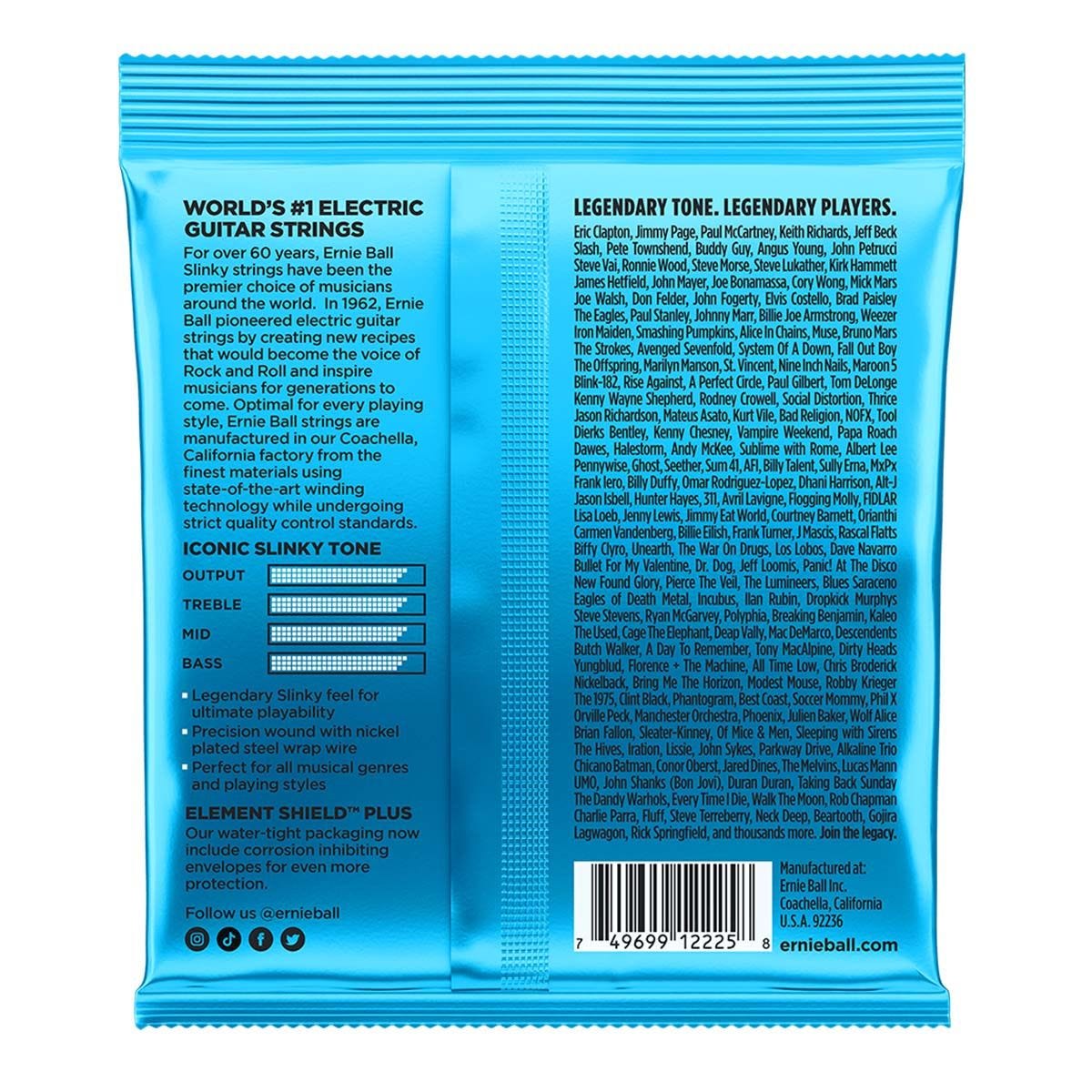 Ernie Ball Extra Slinky Nickel Wound Electric Guitar Strings