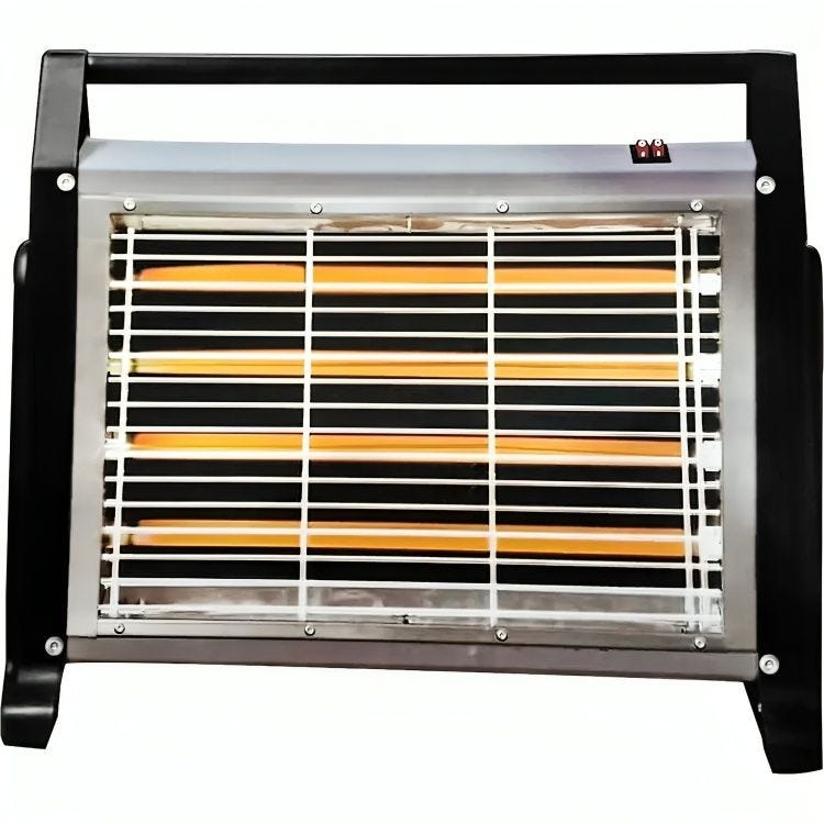 iHome Halogen Heater 4 Candles 2000 Watt Black - KI-2040