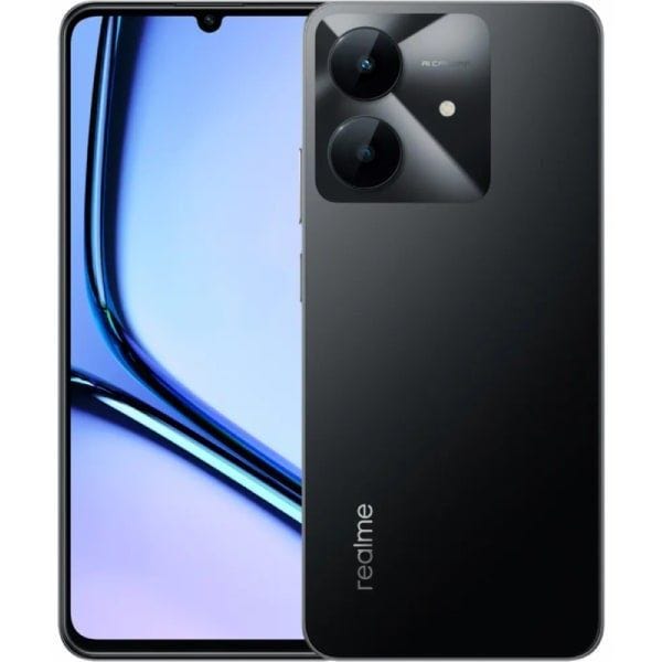 Realme Note 60X Dual SIM, 64GB, 3GB RAM, 4G LTE - Marble Black