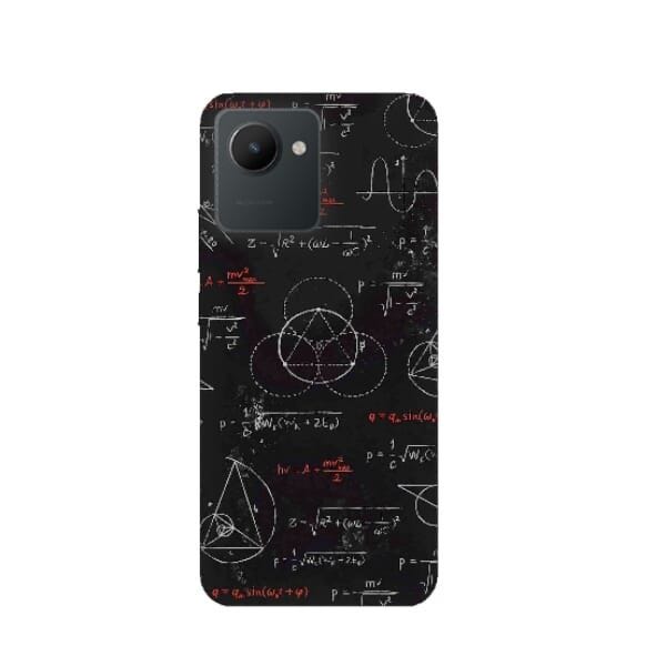 Science Silicone Back Cover For Realme C30 - Multicolor