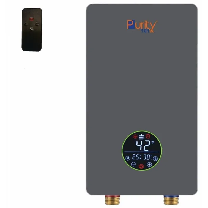 Purity Instant Purity Digital Instant Water Heater with Remote Control, 13 kW, Grey - P101