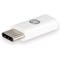 محول دونجل Micro USB الى Type-C اتش بي ابيض - HP036GBWHT0TW