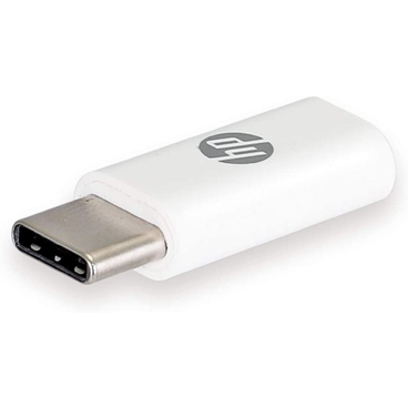 محول دونجل Micro USB الى Type-C اتش بي ابيض - HP036GBWHT0TW