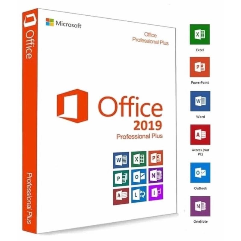 Microsoft Office Professional Plus 2019 With Activation Key, 1 User ...