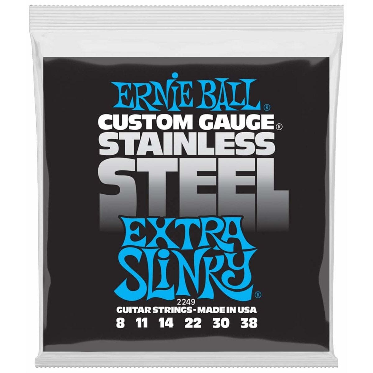 Ernie Ball Extra Slinky Stainless Steel Wound Electric Guitar Strings