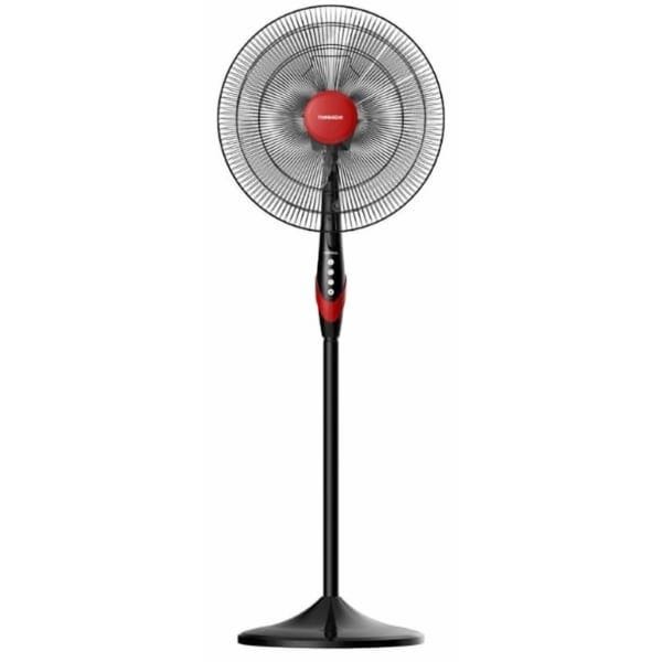 TORNADO Stand Fan Without Remote Control, 18 Inch, Black - TSF-18XW