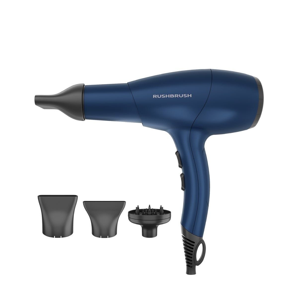 Rush Brush D3 Ultra Hair Dryer, 2400 Watt - Navy Blue